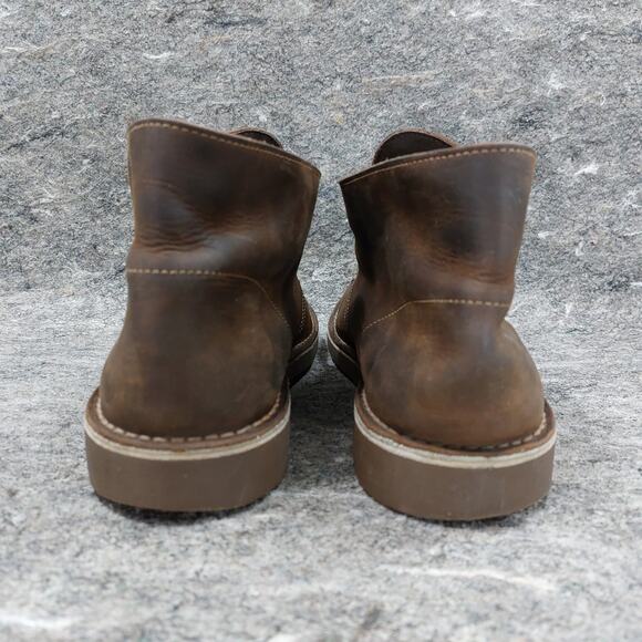 Clarks Bushacre 2 Boots Men's Size 10.5 Brown Leather Chukka Desert Casual - Picture 4 of 8